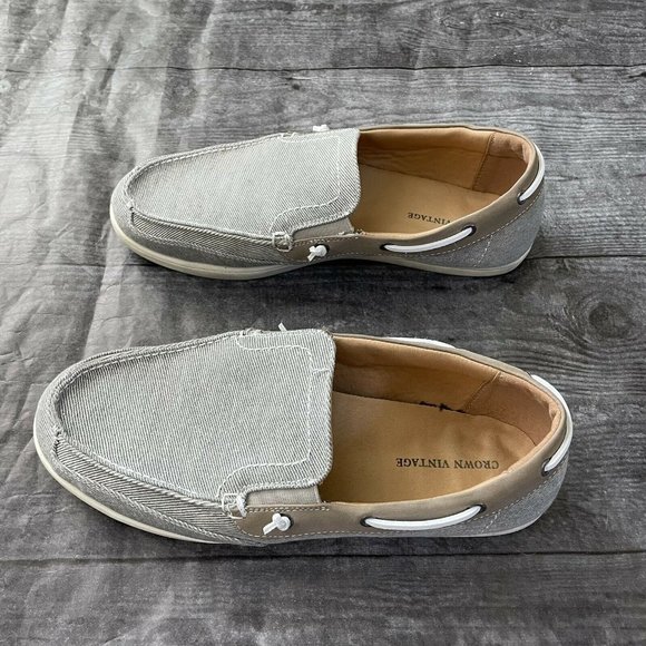 Crown Vintage Shoes Mens Crown Vintage Brohm Boat Shoe Gray 5 Poshmark